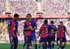 巴萨豪取3-2大胜国际米兰，领跑三线狂飙，誓夺欧冠巅峰三冠梦想